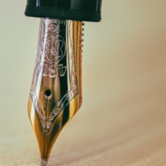 OM-Nib of a modern Montblanc fountain pen